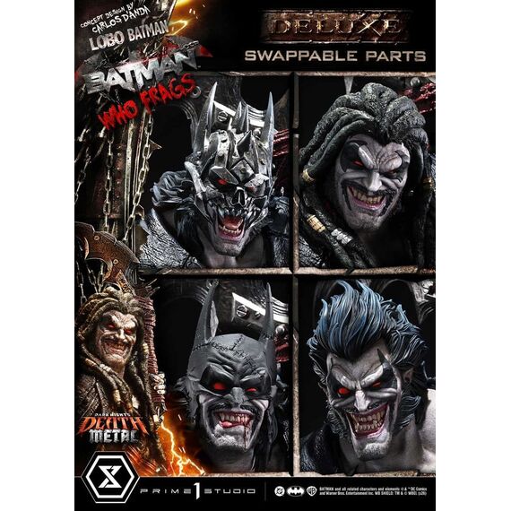 Dark Nights: Death Metal Museum Masterline Statue 1/3 Lobo Batman: Batman Who Frags Deluxe Bonus Version 81 cm