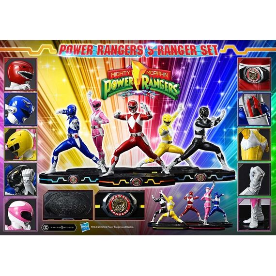 Mighty Morphin Power Rangers Premium Masterline Set of 5 Statues 1/4 57 cm