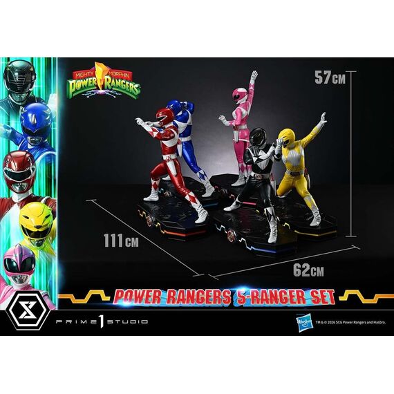 Mighty Morphin Power Rangers Premium Masterline Set of 5 Statues 1/4 57 cm
