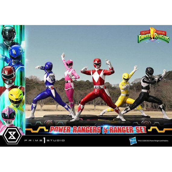 Mighty Morphin Power Rangers Premium Masterline Set of 5 Statues 1/4 Deluxe Version 62 cm