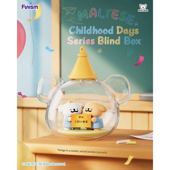 Maltese Childhood Days Series Mini Figure Blind Box Display (8)