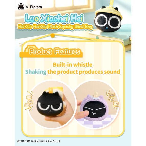 Luo Xiaohei Hei Xiu Hei Xiu Plush Figure Squishy Blind Bag Display (6)