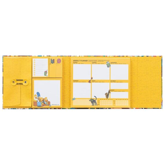 The Simpsons Weekly Planner with Sticky Notes 19 x 17 cm