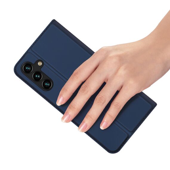 [RETURNED ITEM] Dux Ducis Skin Pro Case for Samsung Galaxy A14 4G / 5G Cover with Flip Card Wallet Stand Blue