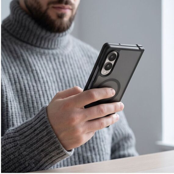 Etui Tech-Protect Magmat MagSafe na Samsung Galaxy Z Fold 7 / 8 Ultra - czarne matowe