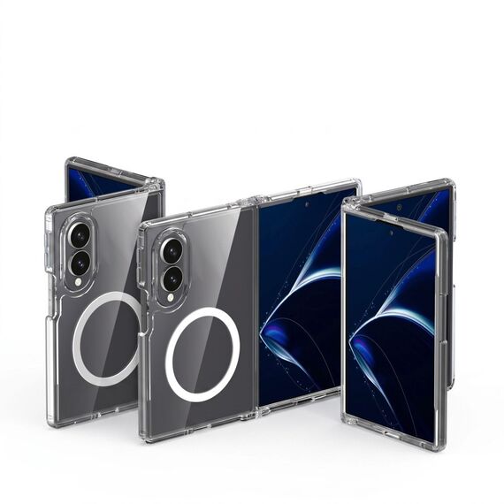 Etui Tech-Protect FlexAir Hybrid MagSafe na Samsung Galaxy Z Fold 8 - przezroczyste
