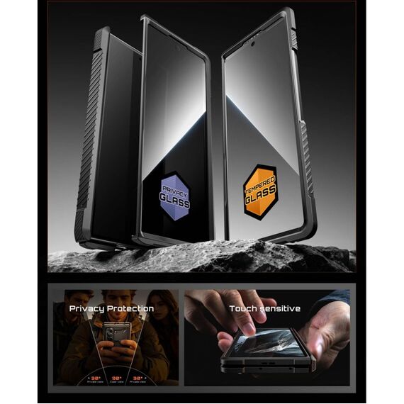 Etui Supcase UB Grip Mag MagSafe 2-Set na Samsung Galaxy Z Fold 8 - czarne