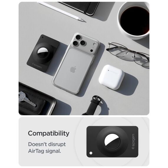 Etui Spigen AirFit 2 2-Pack na Apple AirTag 1 / 2 - czarne