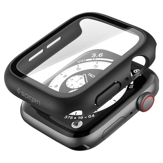 Etui Spigen Thin Fit 360 na Apple Watch 44 mm - czarne