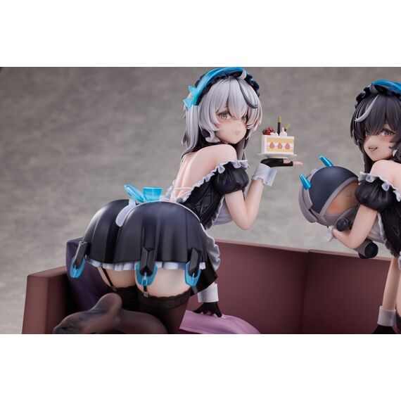 Snowbreak Containment Zone PVC Statues 2-Pack 1/6 Cherno & Meursault Apprentice Maid Ver. Deluxe Edition 19 cm
