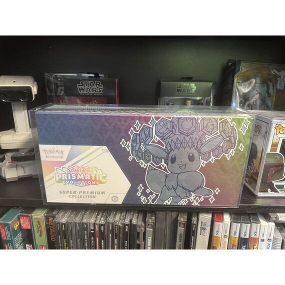 PET Protectors 2-Pack for Pokémon Prismatic Evolutions Super Collection Box 38 x 18 cm