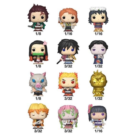 Demon Slayer: Kimetsu no Yaiba - The Movie Bitty POP! Vinyl Figures 2 cm Display (32)