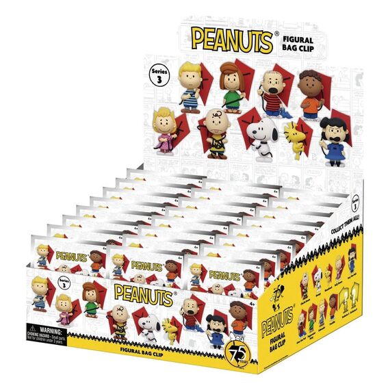 Snoopy 3D PVC Bag Clips Series 3 Blind Bag Display (24)