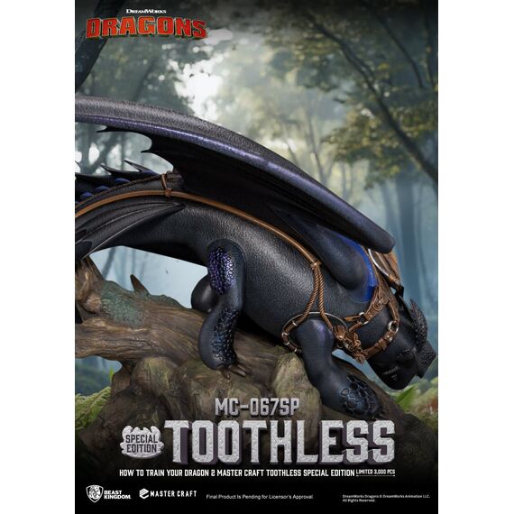 HOW TO TRAIN YOUR DRAGON 2 - Toothless - Statue Master Craft 38cm