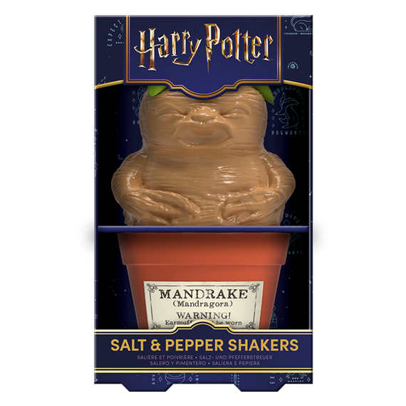 HARRY POTTER - Mandrake & Plant pot - Salt and Pepper Shakers Set