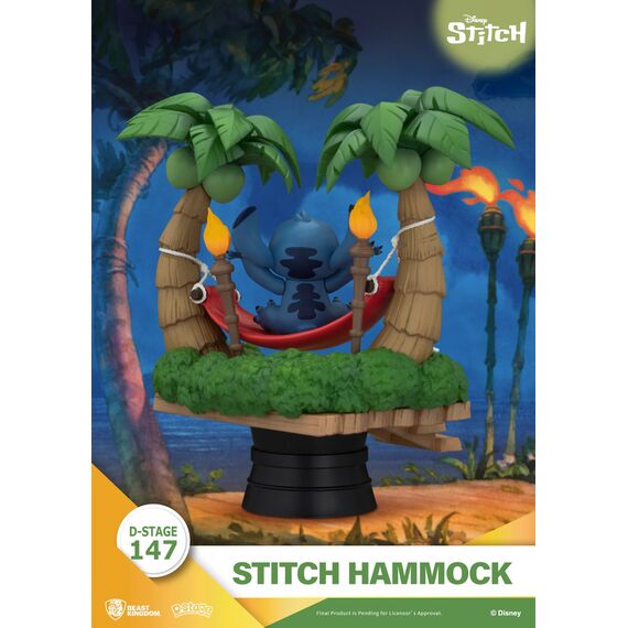 LILO & STITCH - Stitch "Hammock" - Diorama D-Stage 14cm