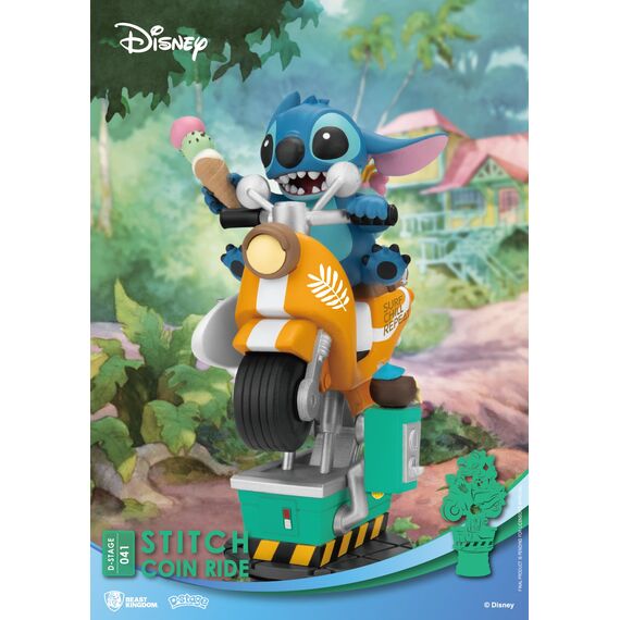 LILO & STITCH - Stitch Coin Ride - Diorama D-Stage 15.5cm