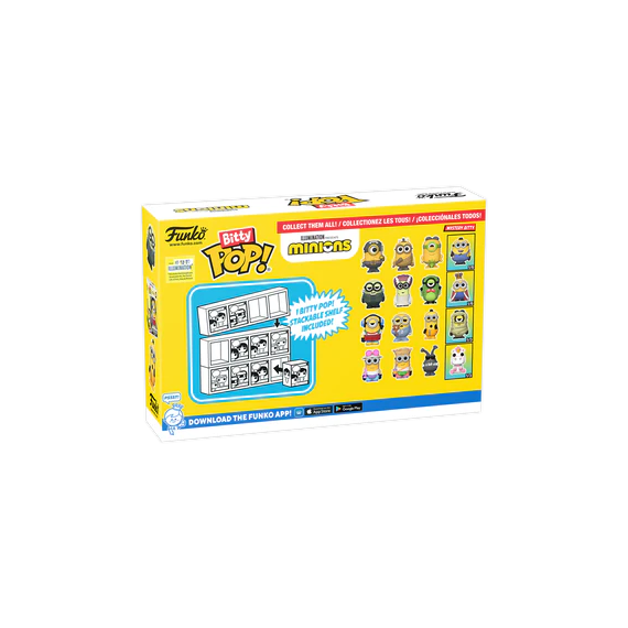 MINIONS - Bitty Pop 4 Pack 2.5cm - Eye Matie