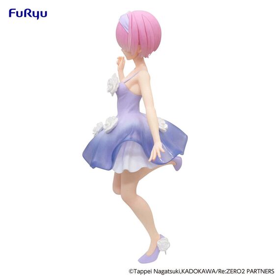 RE ZERO - Ram "Flower Dress"  - Statue Trio-Try-iT 21cm