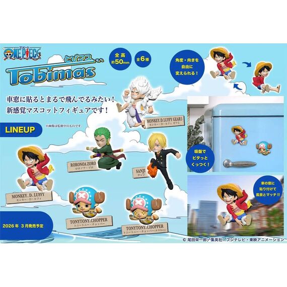 ONE PIECE - Tobimas - Display Figure 5cm (6pcs)