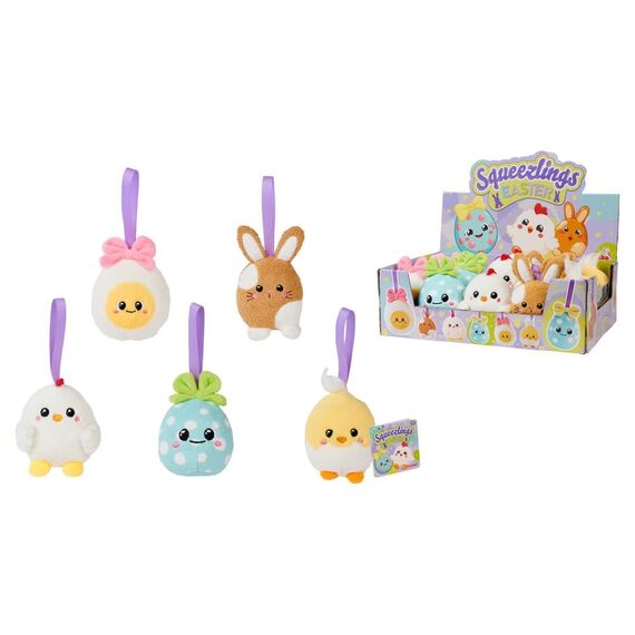 Squeezlings Plush Figure 5-Pack Display (20)