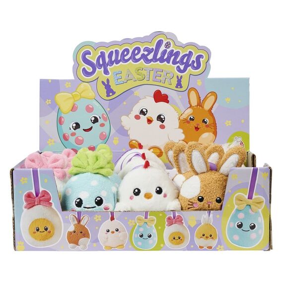 Squeezlings Plush Figure 5-Pack Display (20)