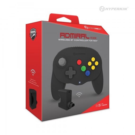 Hyperkin - Wireless Admiral Premium Controller (Black) / Nintendo 64