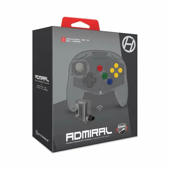 Hyperkin - Wireless Admiral Premium Controller (Space Black) / Nintendo 64