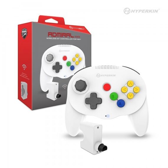 Hyperkin - Wireless Admiral Premium Controller (White) / Nintendo 64
