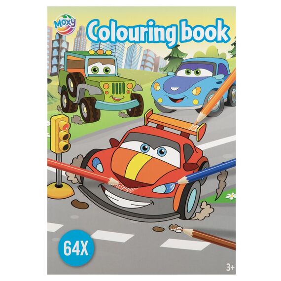 Moxy - Coloring Book A4 64 Pages - Cars  (150129) / Toys