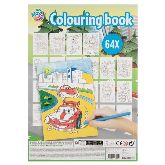 Moxy - Coloring Book A4 64 Pages - Cars  (150129) / Toys