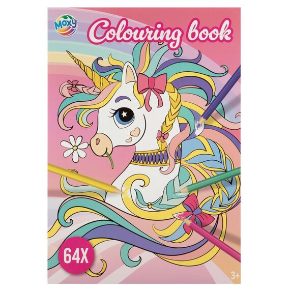 Moxy - Coloring Book A4 64 Pages - Unicorn (150129) / Toys