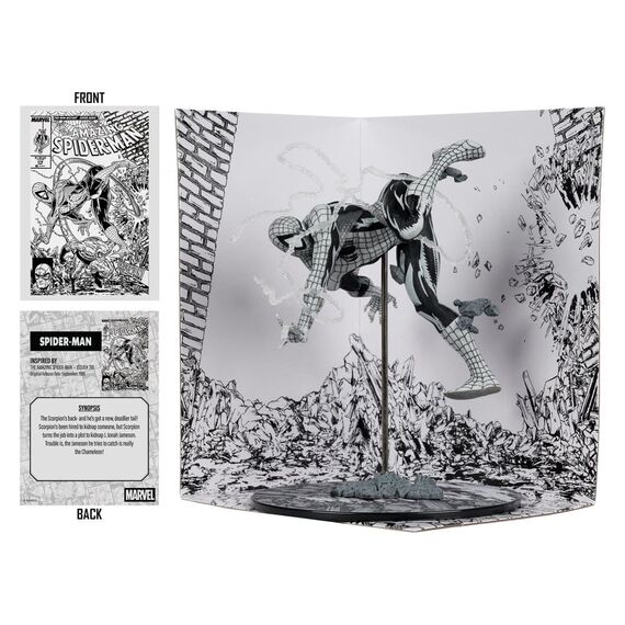 Marvel PVC Statue !/10 Spider-Man (Line Art) (The Amazing Spider-Man #318) (Gold Label) 17 cm