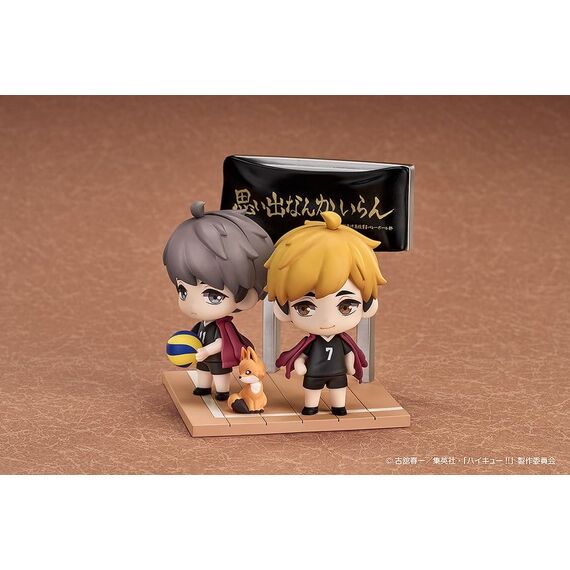 Haikyu!! Qset+ Mini Figures 2-Pack Atsumu Miya & Osamu Miya 8 cm