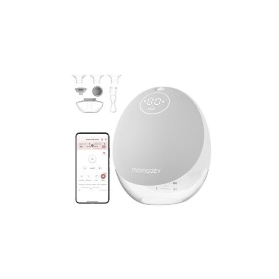 Momcozy M9 Breast pump with app control – Single set Gray