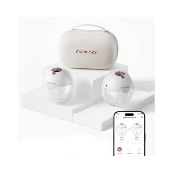 Momcozy M5 Breast pump with app control – Double set Red