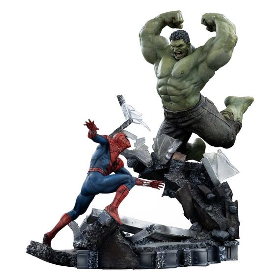Marvel Comics Art Scale Statue 1/10 Spider-Man vs Hulk 38 cm