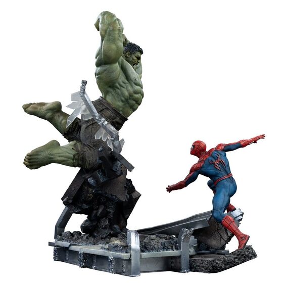 Marvel Comics Art Scale Statue 1/10 Spider-Man vs Hulk 38 cm