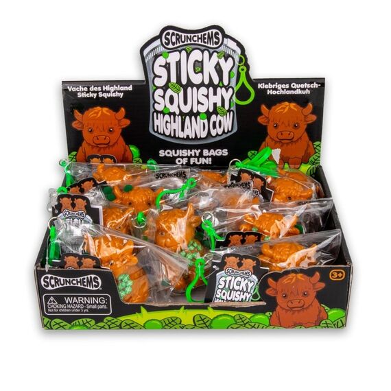 SCRUNCHEMS - Sticky Squishy Highland Cow (39165) /