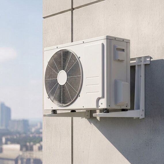 Maclean Air Conditioner/Heat Pump Mount/Hanger, dimensions 800x420x600 mm, galvanized steel, up to 260 kg, MC-147