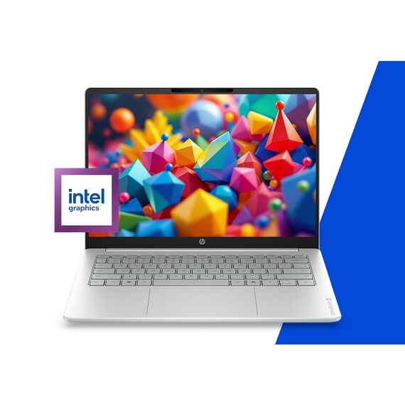 HP OmniBook 3 14-hu0012nwx Core 3 100U 14.0"2K IPS 300nits AG 8GB DDR5 5200 SSD256 Intel Graphics Cam1080p 41Wh Win11 Glacier Silver