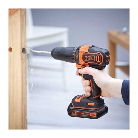 Black & Decker BDCHD18-QW drill Black,Orange 1400 RPM