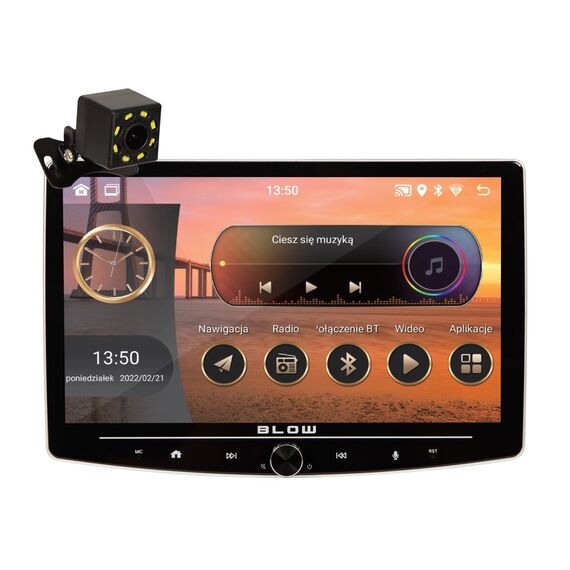 Radio BLOW CP01 1DIN 10" Android/WiFi/GPS/CARPLAY SWIVEL