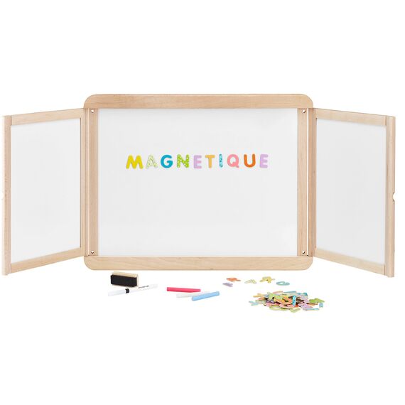 Jura - Magnetic Wall Triptych Blackboard - Black - 90cm x 60cm /