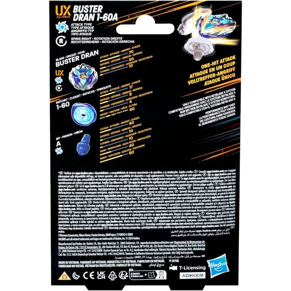 BEYBLADE X - Buster Dran 1-60A UX Starter Pack