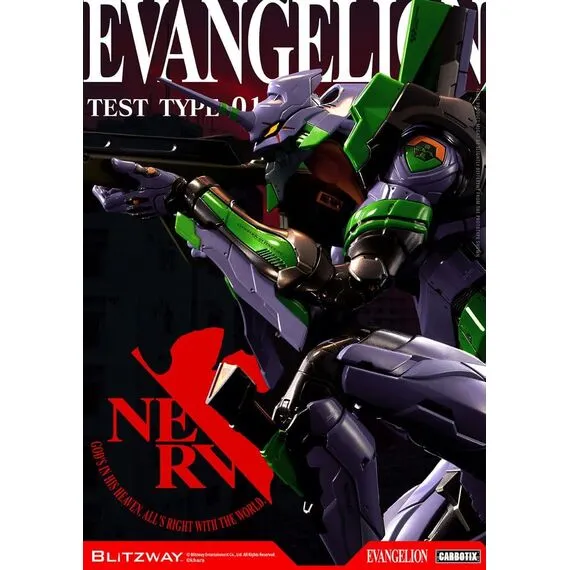 Evangelion Carbotix Action Figure Evangelion Unit-01 Test Type (Standard Ver.) 33 cm