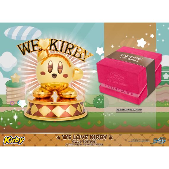 Kirby DieCast Statue We Love Kirby Gold Edition 10 cm