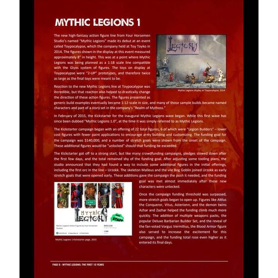 Mythic Legions: The First 10 Year Book Hardcover