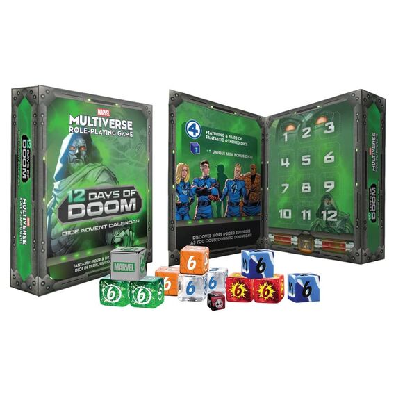 Marvel Multiverse RPG Advent Calendar 12 Days of Doom Dice