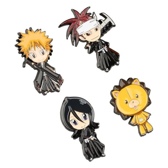 Bleach Pin Badges Set of 4